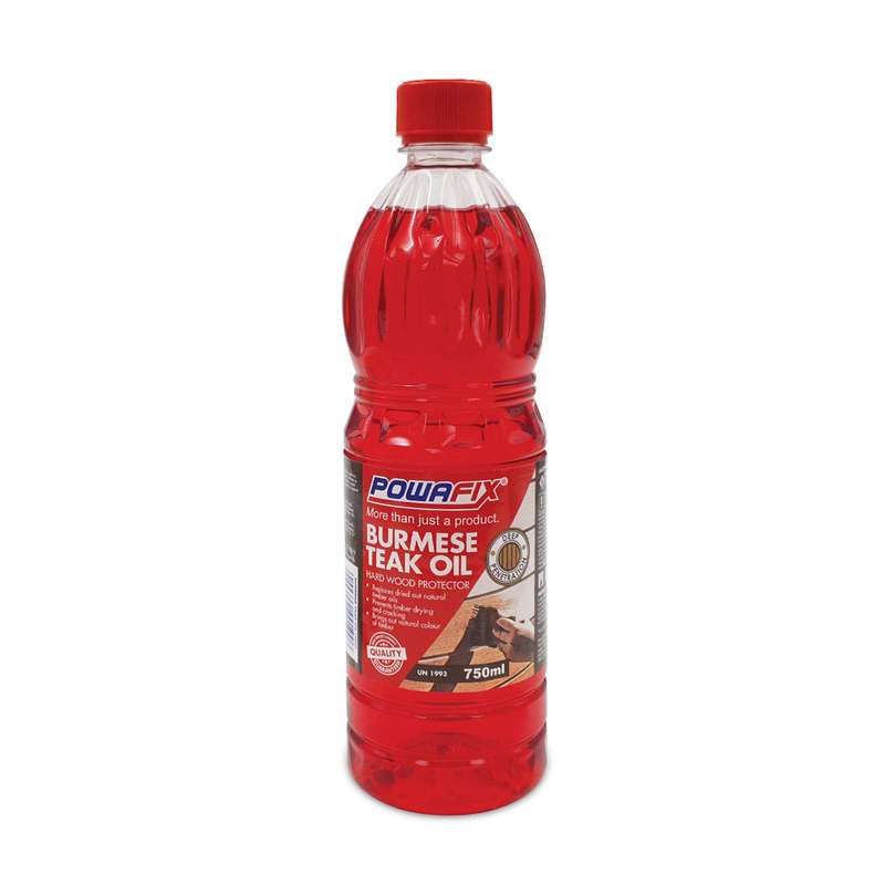 Powafix Burmese Teak Oil 750 Ml