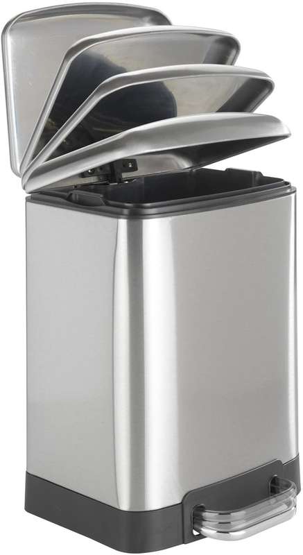 6 L Pedal Bin Studio Stainless Steel