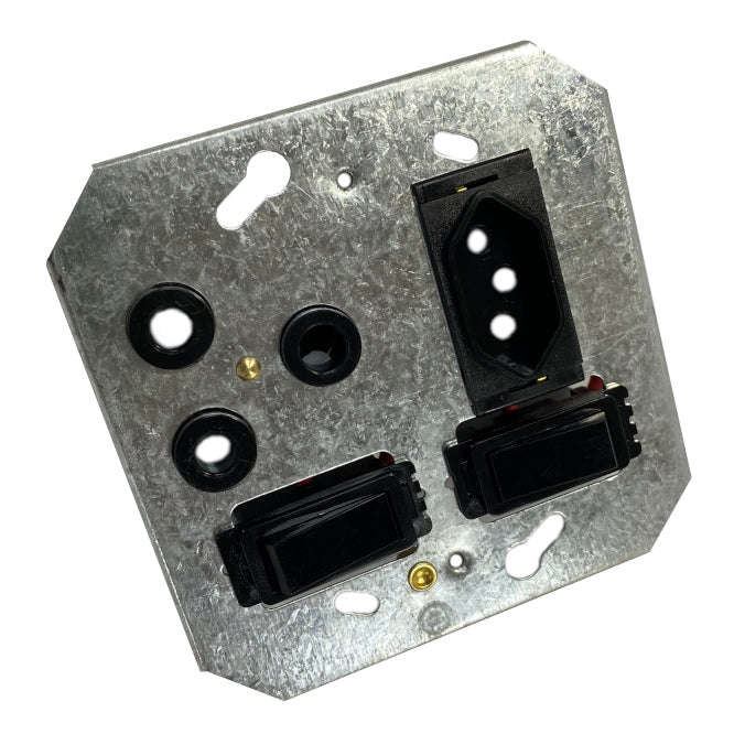 Switched 4 X4 Steel Socket 16 A 164 2 6859/008