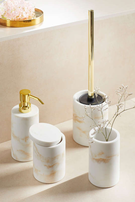 Toilet Brush Odos Range Polyresin White