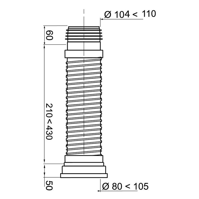 Wirquin Jollyflex Long 110 Mm 210 430 Mm + Fins