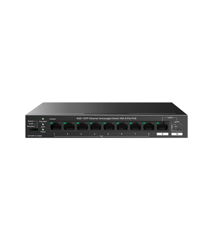 Tenda 9GE And 1SFP Ethernet Switch With 8-Port PoE