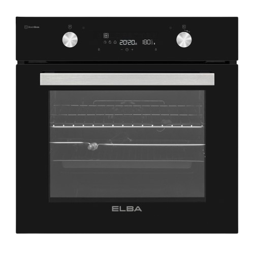 Elba 60 Cm Multifunction Electrc Oven With Black Glass Finish
