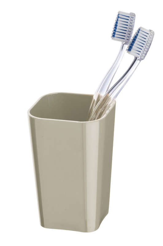 Wenko Toothbrush Tumbler - Candy Range - Taupe
