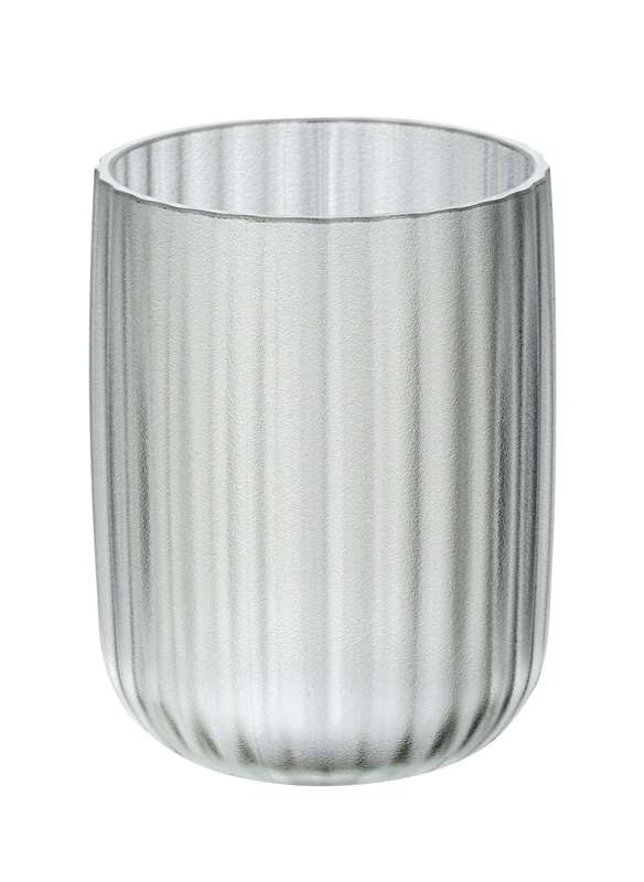 Toothbrush Tumbler Agropoli Range White Frosted Plastic