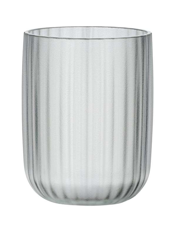 Toothbrush Tumbler Agropoli Range White Frosted Plastic
