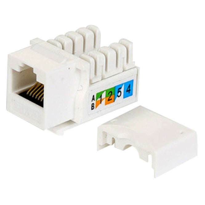 Rj45 Keystone C5 E Horizontal 180' White 8 W8 Pkc5 E