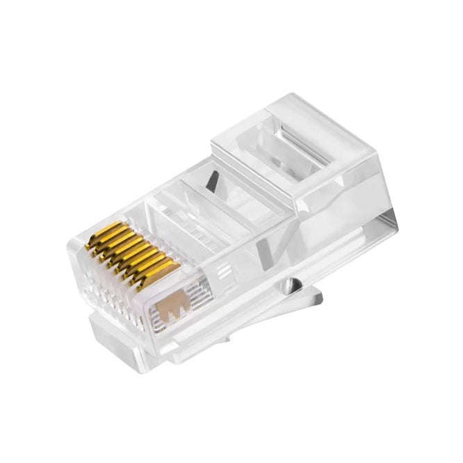 Rj45 Plug For Round Networking Cable 3 Pronged 8 W8 Ps