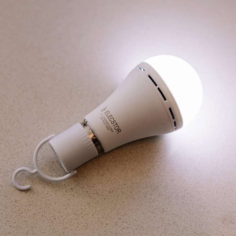 Elecstor B22 7 W Rechargeable Cool White 6 Pack