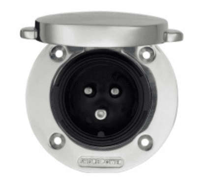 Victron Power Inlet Polyamid With Cover 16A/250Vac (2p/3w) - Bargain Bin