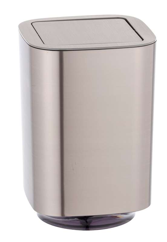5 L Swing Cover Bin Auron Plastic Silver