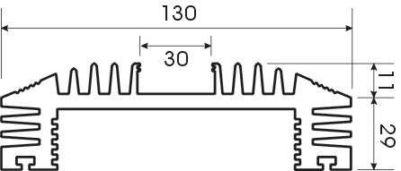 Heatsink Amp Mill 180 Mm At37553/1 180 Mm