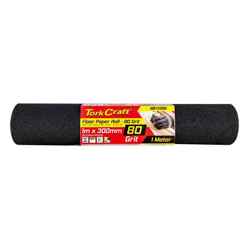 Floor Paper Roll 300 Mm X 1 M 80 Grit