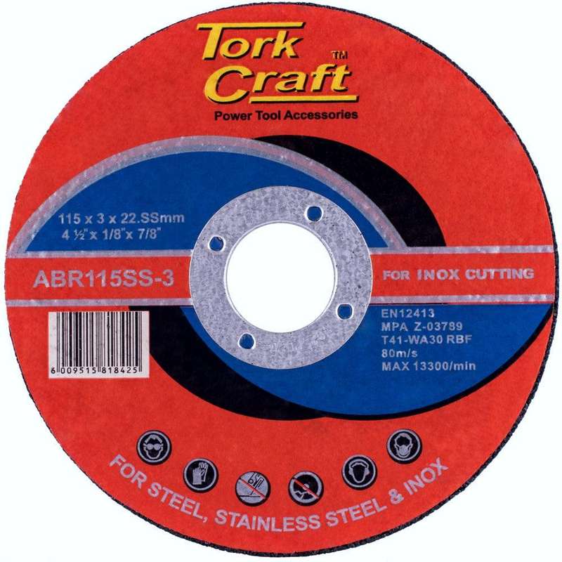 Cutting Disc Stainless Steel 115 X 3.0 X 22.22 Mm