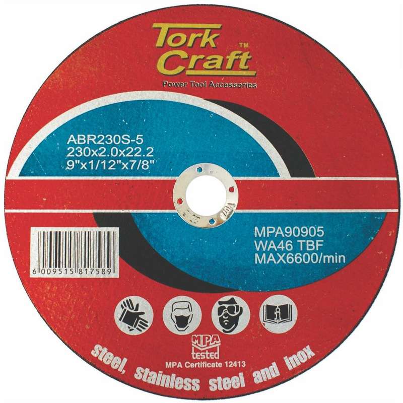 Cutting Disc For Steel And Stainless Steel 230 X 2.0 X 22.2 Mm