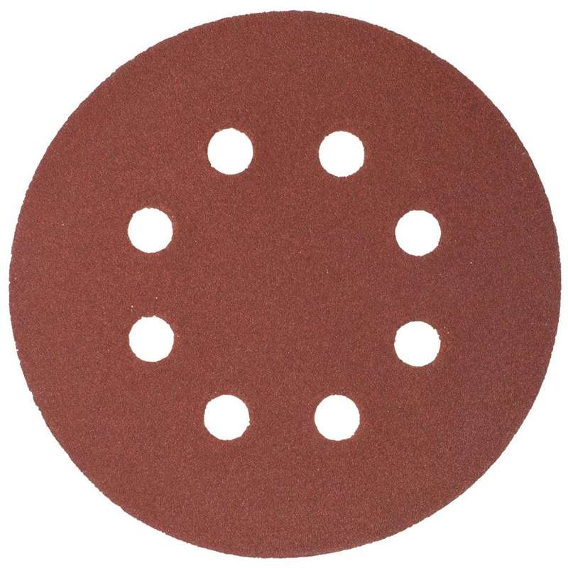 Sanding Disc 125 Mm 120 Grit With Holes 10/Pk Hook And Loop
