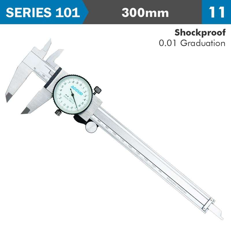 Dial Caliper 300 Mm 0.04 Mm Acc. 0.01 Mm Grad. S/Steel Shockproof
