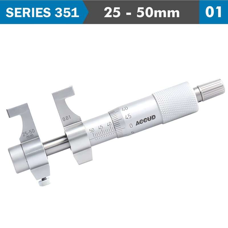 Inside Micrometer 25 50 Mm With Setting Ring 0.008 Mm Acc. 0.01 Mm Grad.