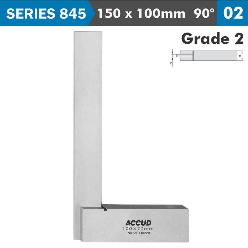Machinist Square Wide Base 150 X100 Mm Grade 2 Din875