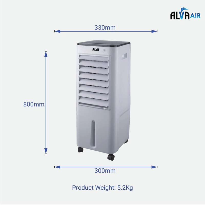 12 L Evaporative Air Cooler With Timer, Remote Control | Fan | Humidifier