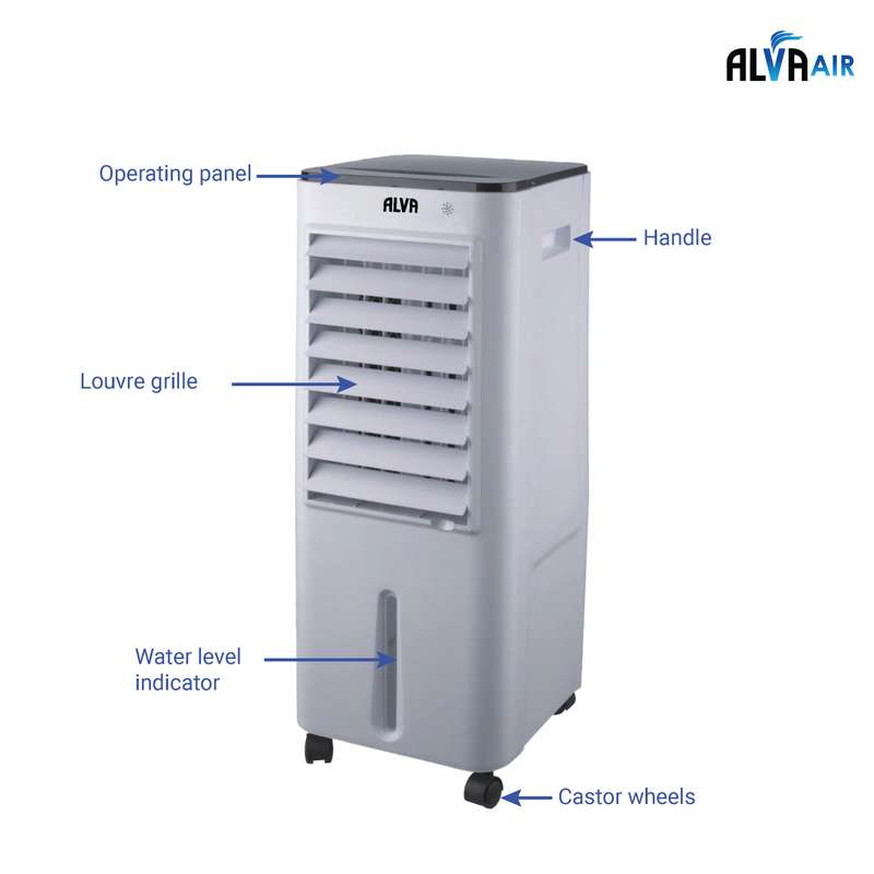 12 L Evaporative Air Cooler With Timer, Remote Control | Fan | Humidifier
