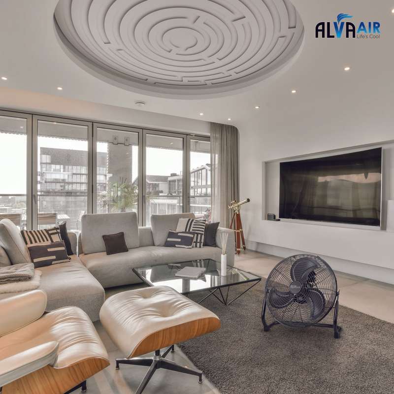Alva 40Cm Floor Fan - High Velocity (Matte Black)