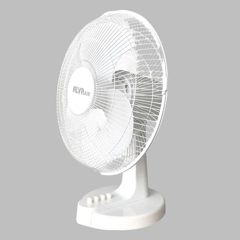 Alva 30Cm Plastic Desk Fan (White)