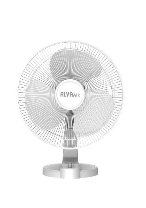 40cm Plastic Desk Fan (White)