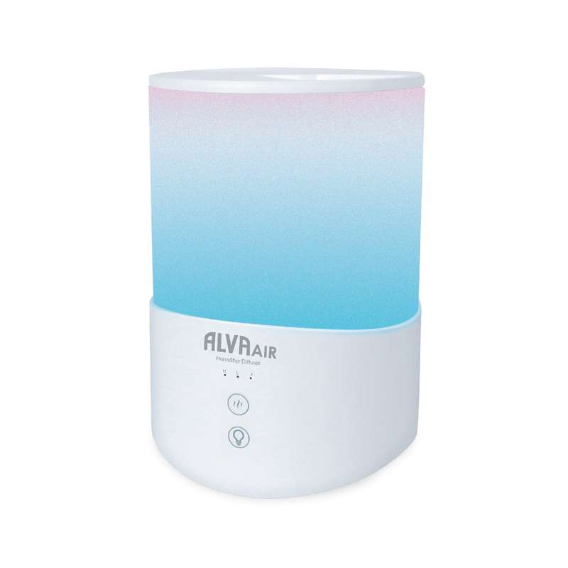 Alva Ultrasonic Humidifier (Diffuser) & 9Pc Essential Oils Value Bundle