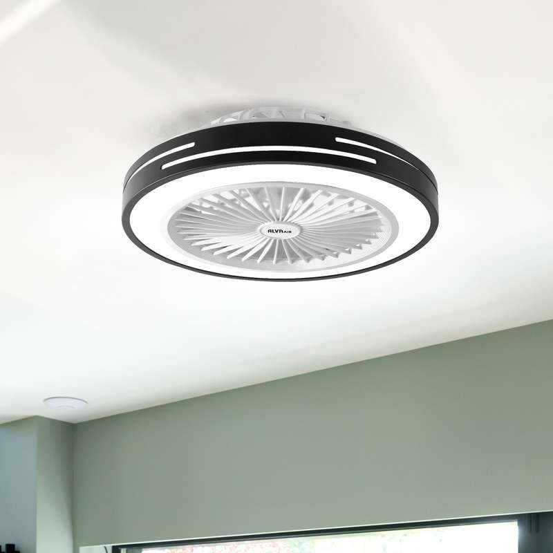 Alva 50Cm Led Light / Ceiling Fan W Remote (Black)