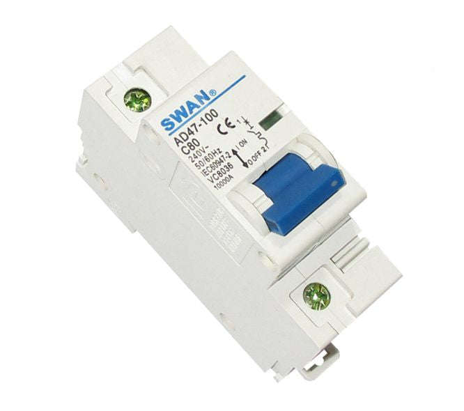 Circuit Breaker 10 Ka C Curve 1 P 80 A Ad47 10180