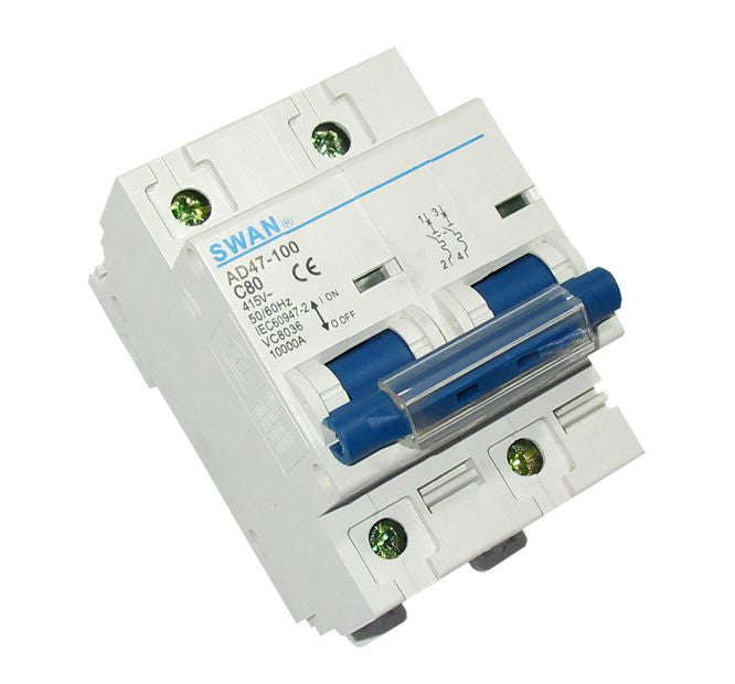 Circuit Breaker 10 Ka C Curve 2 P 80 A Cb Ad47 10280