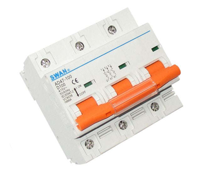 Circuit Breaker 10 Ka D Curve 3 P 100 A 20 Cb Ad47 103100 D