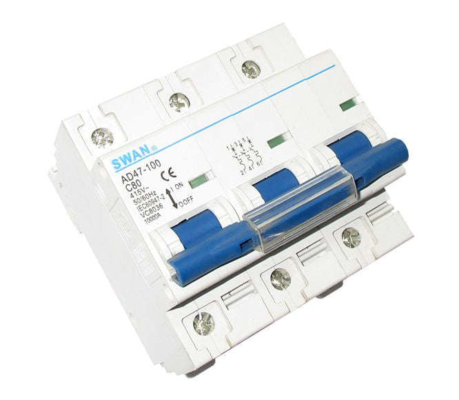 Circuit Breaker 10 Ka C Curve 3 P 80 A Ad47 10380