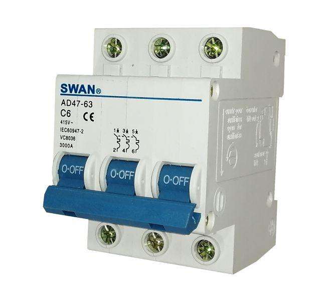 Circuit Breaker 3 Ka C Curve 3 P 6 A Cb Ad47 3306