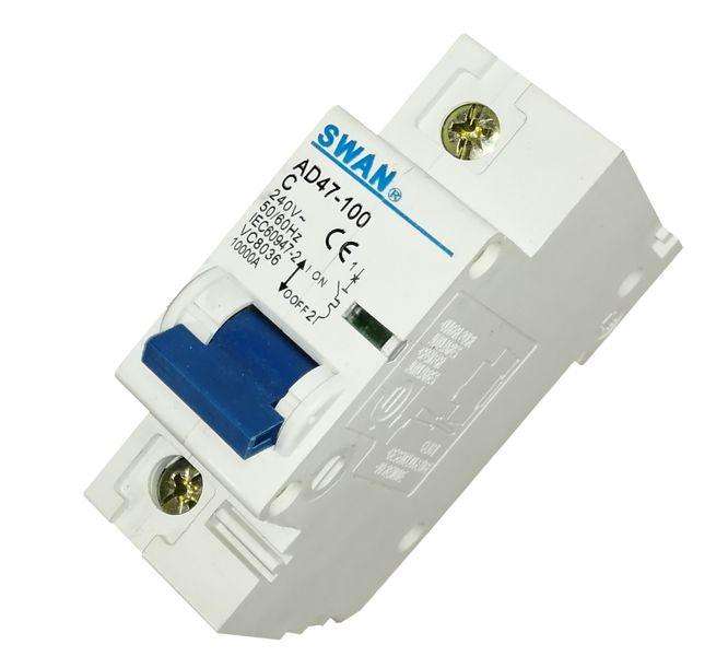 Circuit Breaker Din 80 A 1 P 10 Ka C Curve Cb Ad47 10180