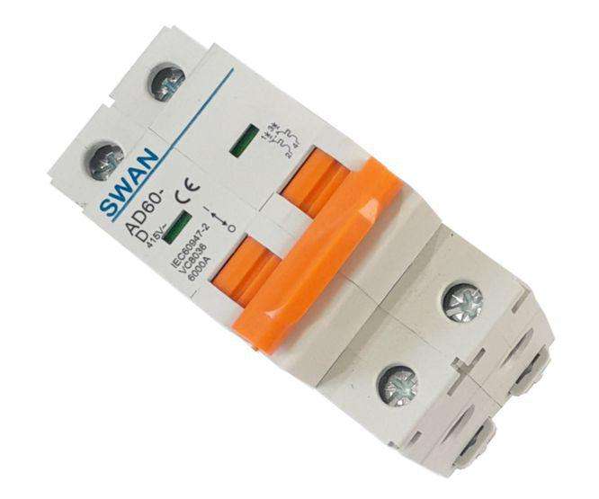 Circuit Breaker Din 20 A 2 P 6 Ka D Curve Cb Ad60 6220 D