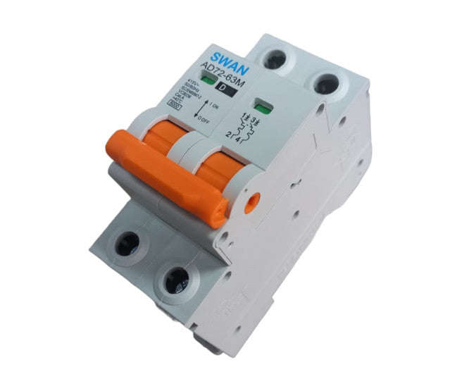 Circuit Breaker Din 63 A 2 P 6k A D Curve Ad72 63 M 6263 D