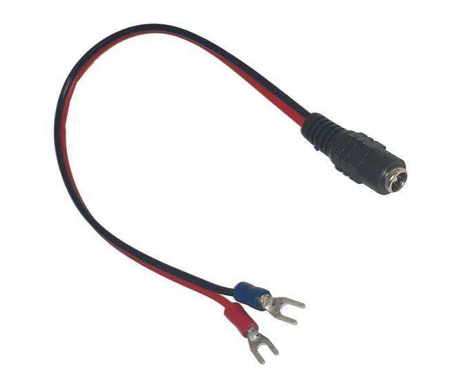 300mm Adaptor Lead Dc Plug 2.1mm 3.2mm Fork Term Tba