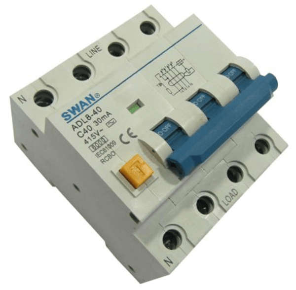 Earth Leakage Din 32 A 3 P+N El Adl8 40 6432
