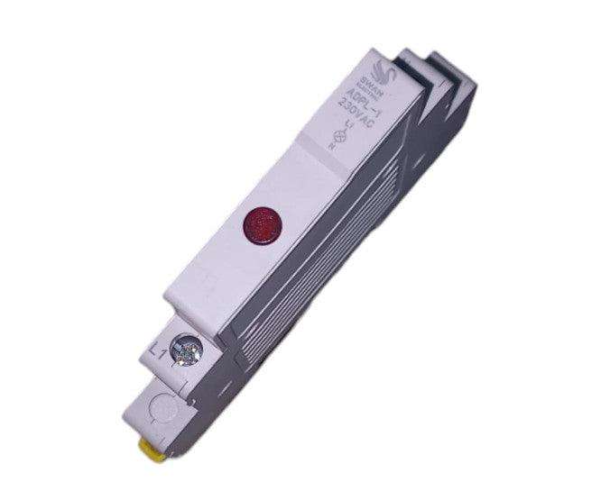 Din Rail Mount Pilot Light Red P=9mm 230 V Adpl 1 230 Red