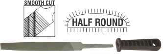 File Afile Half Round Smooth 150 Mm P/P