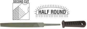 File Afile Half Round 2 Nd Cut 300 Mm P/P