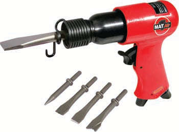 Matair Hammer 250 Mm W/4 Pc Chisel Round