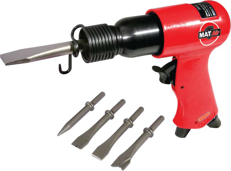 Matair Hammer 250 Mm W/4 Pc Chisel Round