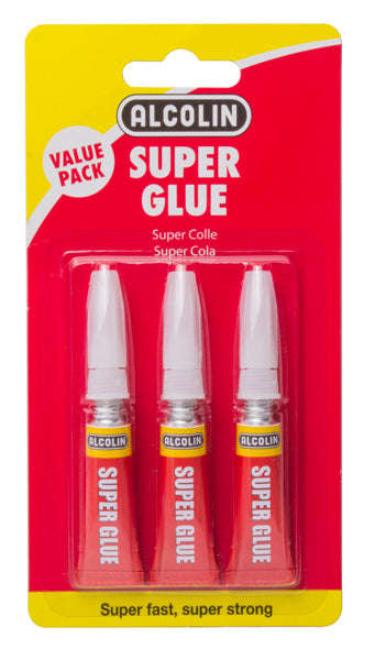 Alcolin Super Glue 3 X3 G Value Pack