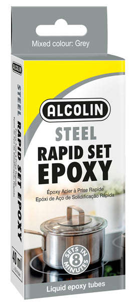Alcolin Epoxy Liq Rapid Set Steel 2 X20 Ml