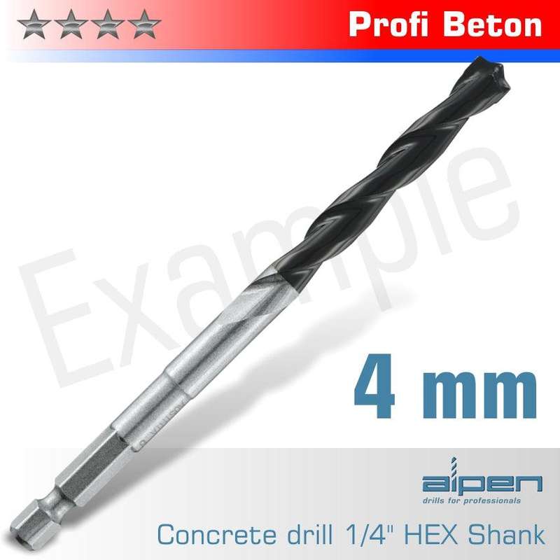 Concrete Profi Beton Drill Bit 4 Mm Hex Shank