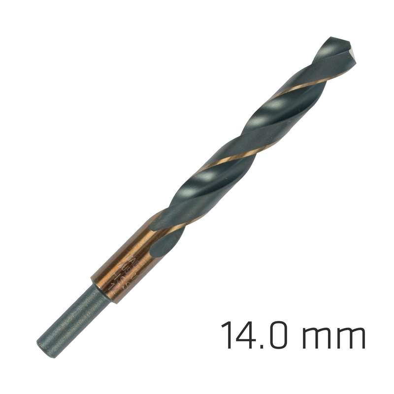 Hss Sprint Master 14.0 Mm Red Shank 9.5 Mm X1 Sleeved Din338 Alpen Drill