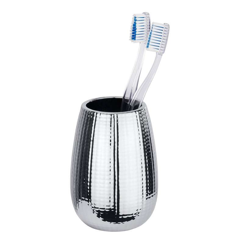 Toothbrush Tumbler Dakar Range Ceramic Silver